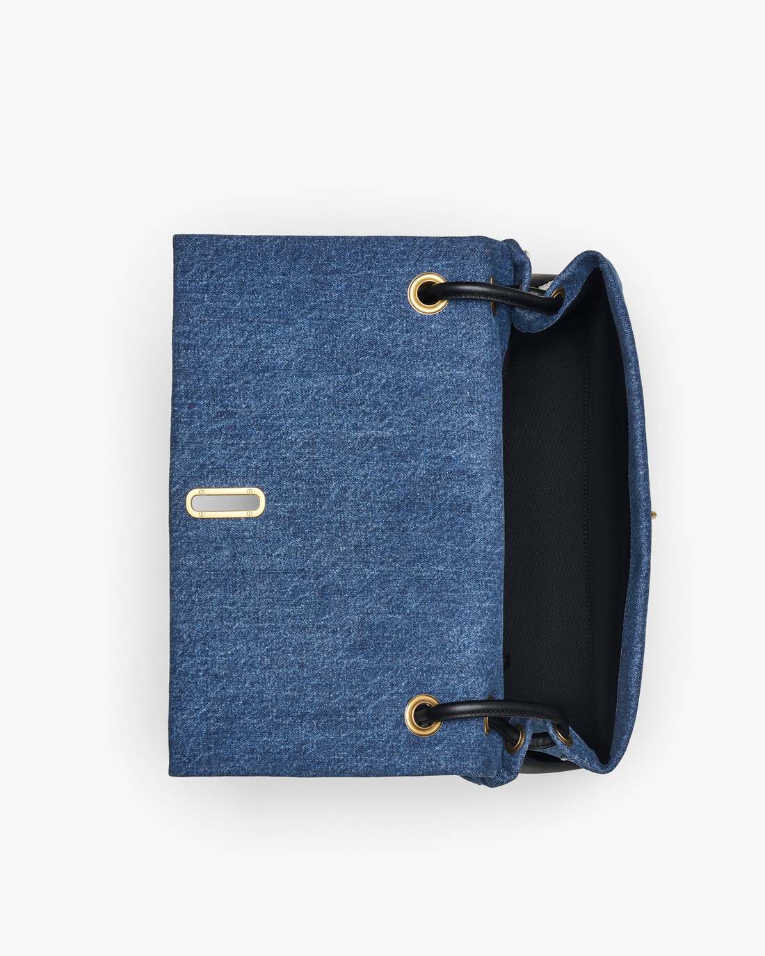 Marc Jacobs The Trinket Charm Denim Large Dual Bag Medium Wash Multi