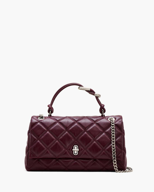 Marc Jacobs The Quilted Dual Convertible Shoulder Bag Dark Plum
