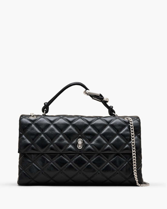 Marc Jacobs The Quilted XL Dual Convertible Shoulder Bag Black