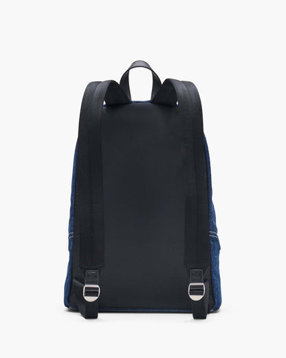 Marc Jacobs The Biker Colorblock Denim Large Backpack Indigo Multi