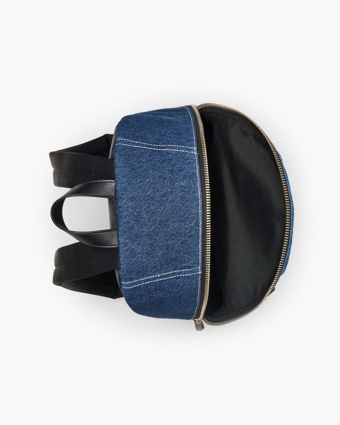 Marc Jacobs The Biker Colorblock Denim Large Backpack Indigo Multi
