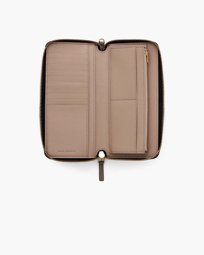 Marc Jacobs The Leather Continental Wallet Cement