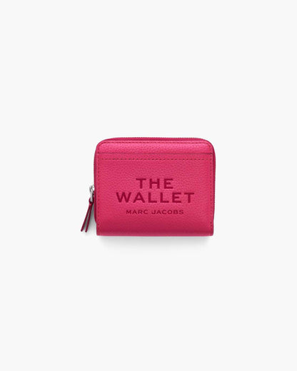Marc Jacobs The Leather Mini Compact Wallet Raspberry Pink