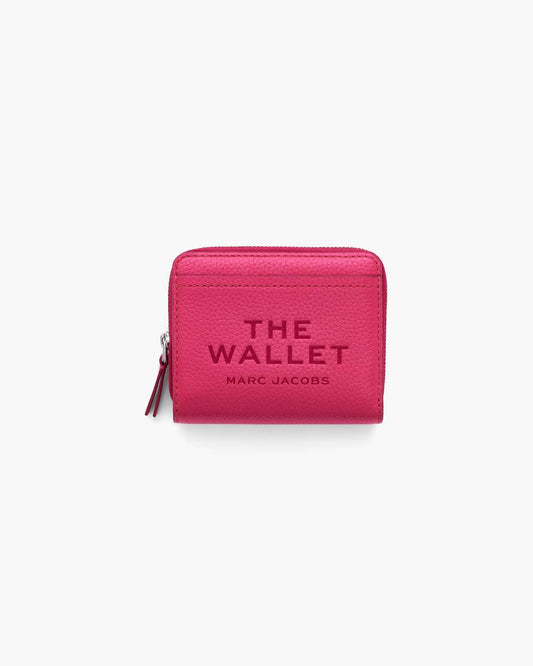 Marc Jacobs The Leather Mini Compact Wallet Raspberry Pink