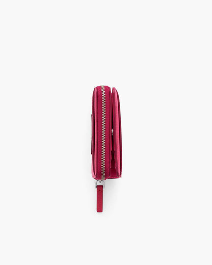 Marc Jacobs The Leather Mini Compact Wallet Raspberry Pink