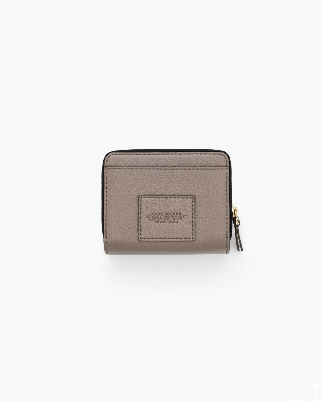 Marc Jacobs The Leather Mini Compact Wallet Cement