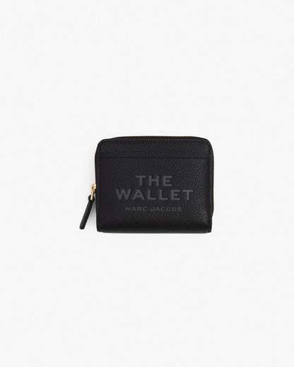 Marc Jacobs The Leather Mini Compact Wallet Black