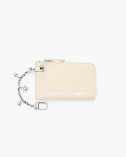 Marc Jacobs The Top Zip Charm Wallet Cloud White