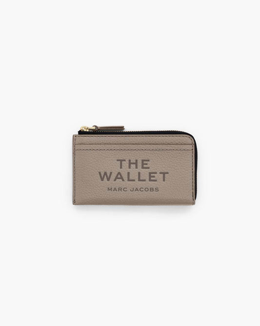 Marc Jacobs The Leather Top Zip Multi Wallet Cement
