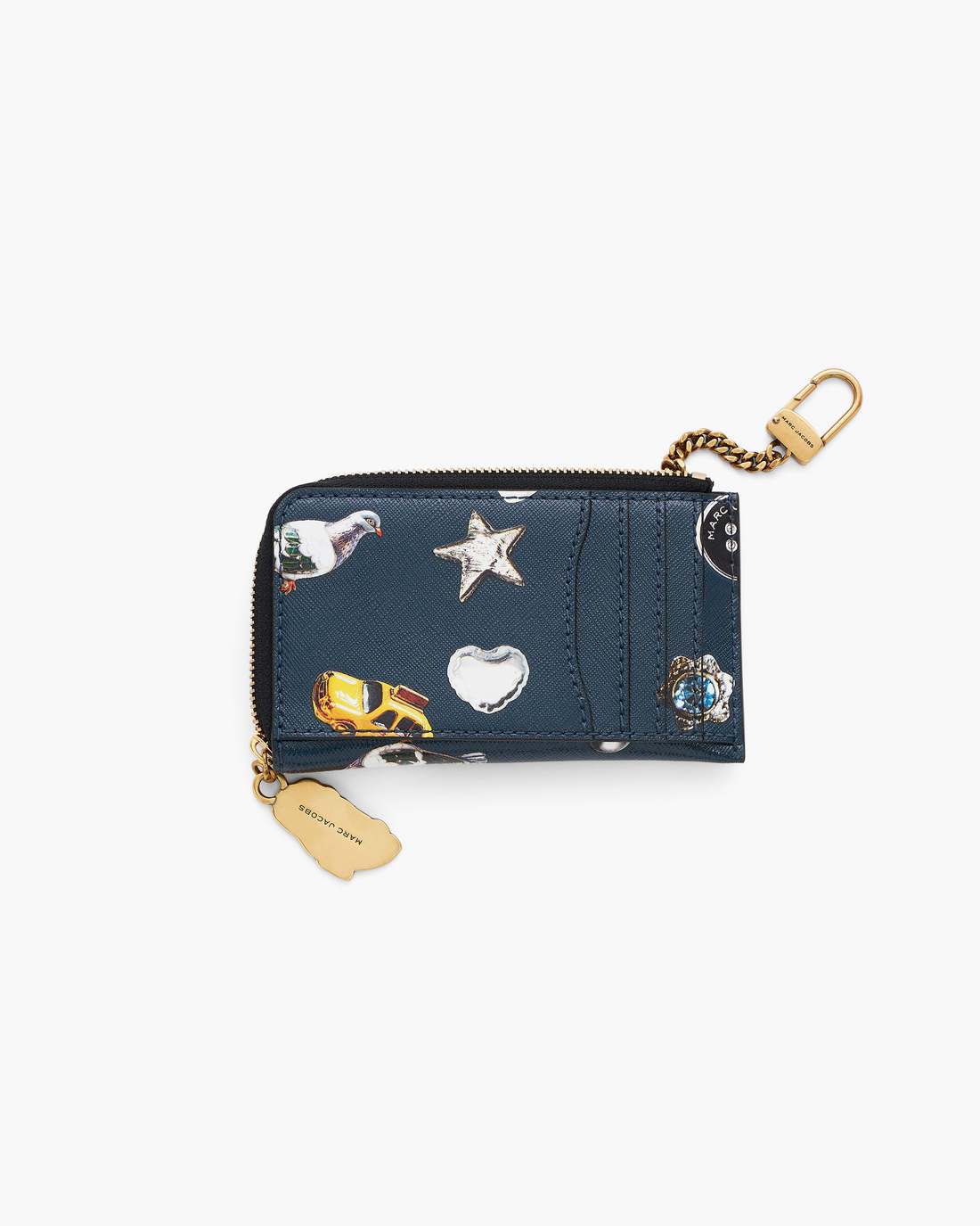 Marc Jacobs The Trinket Utility Snapshot Top Zip Multi Wallet Navy Multi