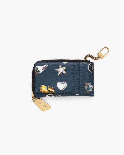 Marc Jacobs The Trinket Utility Snapshot Top Zip Multi Wallet Navy Multi