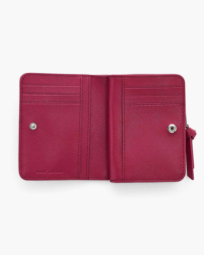 Marc Jacobs The Utility Snapshot Mini Compact Wallet Lipgloss Pink