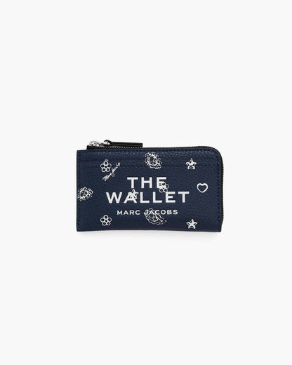 Marc Jacobs The Bandana Top Zip Multi Wallet Navy Multi