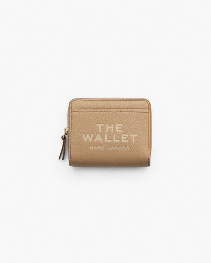 Marc Jacobs The Leather Mini Compact Wallet Camel