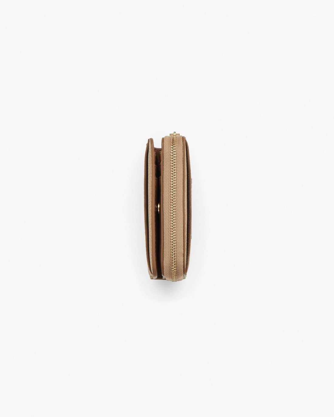Marc Jacobs The Leather Mini Compact Wallet Camel