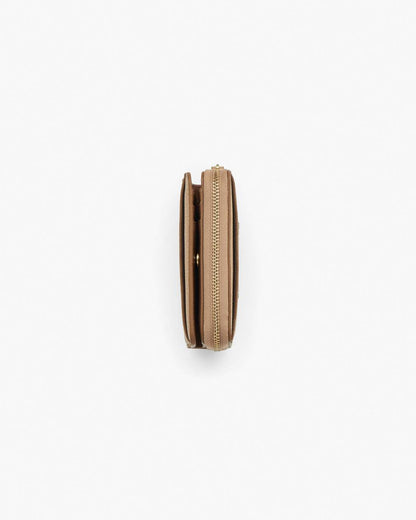 Marc Jacobs The Leather Mini Compact Wallet Camel
