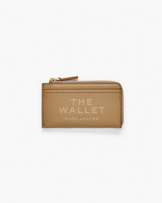Marc Jacobs The Leather Top Zip Multi Wallet Camel