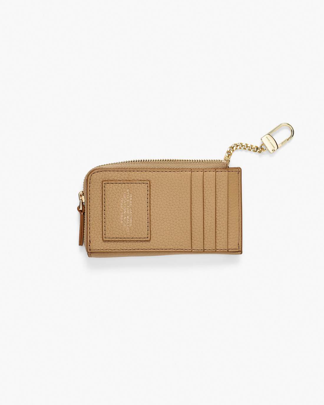Marc Jacobs The Leather Top Zip Multi Wallet Camel