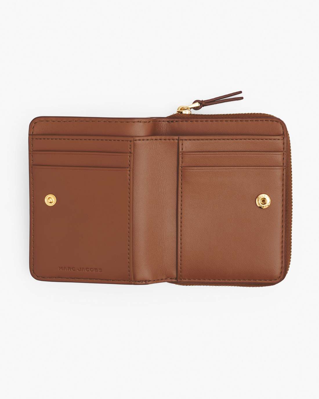 Marc Jacobs The Leather Mini Compact Wallet Argan Oil