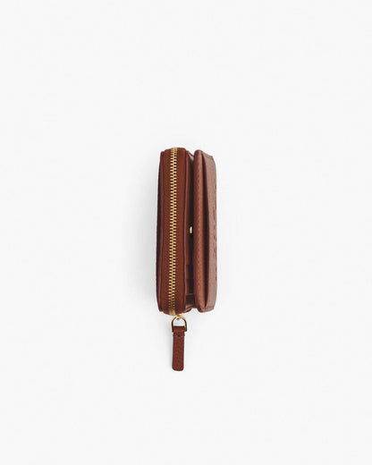 Marc Jacobs The Leather Mini Compact Wallet Argan Oil