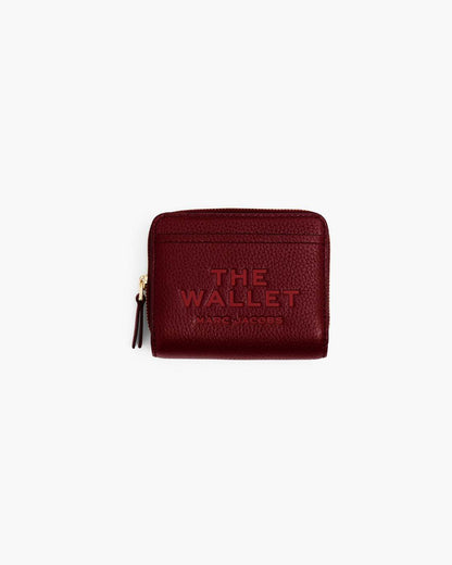 Marc Jacobs The Leather Mini Compact Wallet Cherry
