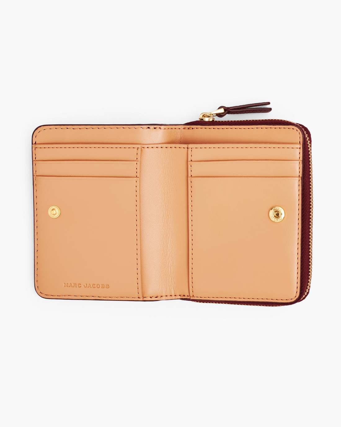 Marc Jacobs The Leather Mini Compact Wallet Cherry