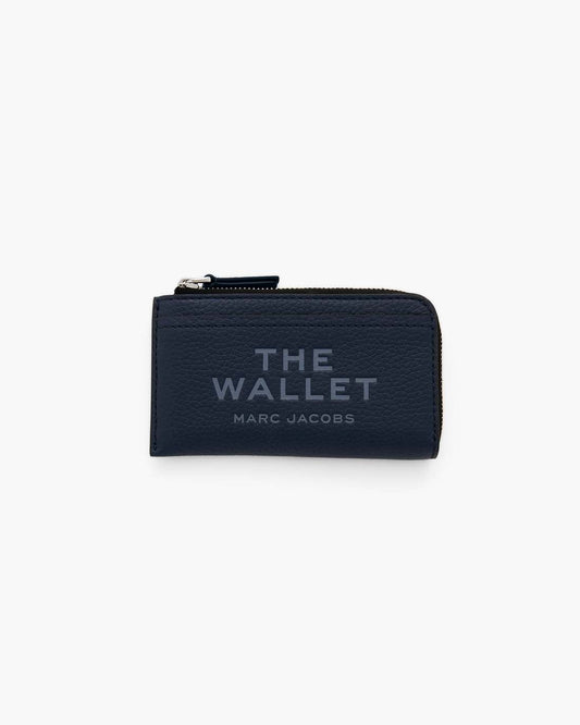 Marc Jacobs The Leather Top Zip Multi Wallet Blue Sea