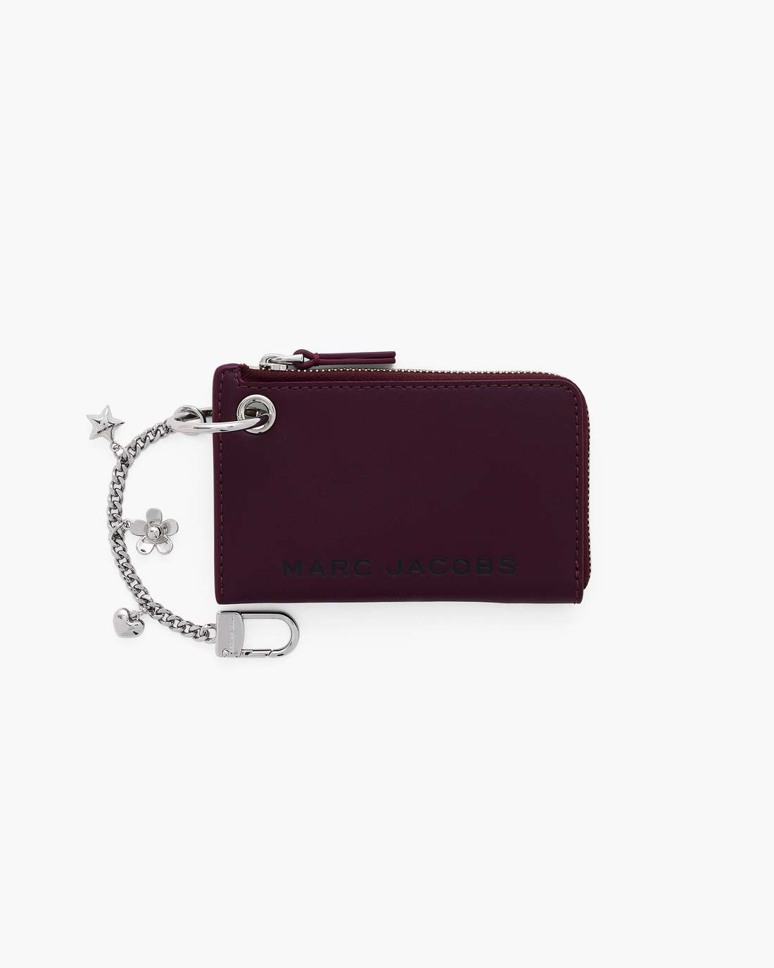 Marc Jacobs The Top Zip Charm Wallet Dark Plum