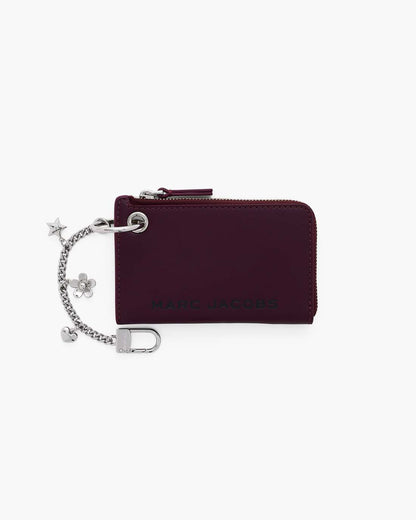 Marc Jacobs The Top Zip Charm Wallet Dark Plum