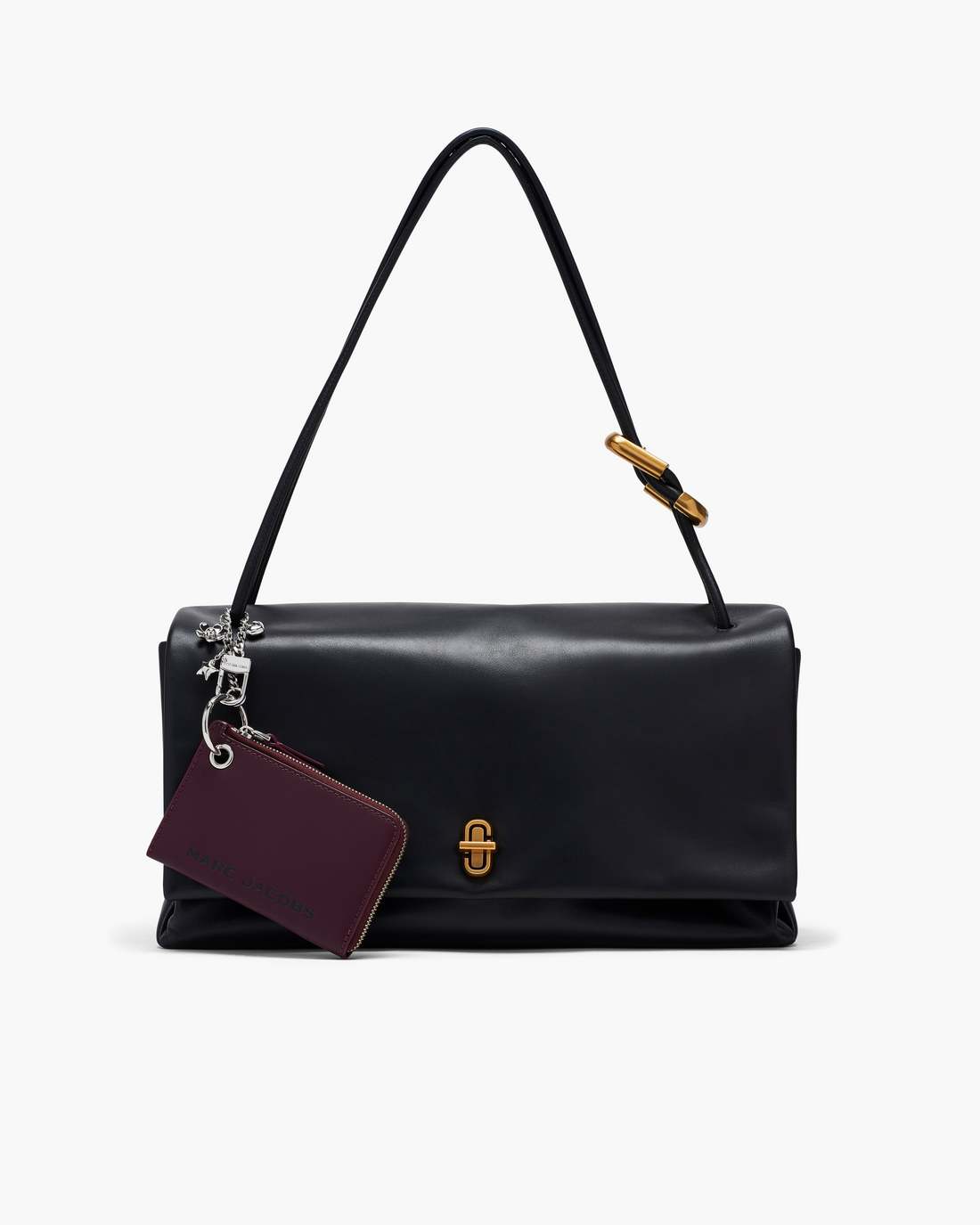 Marc Jacobs The Top Zip Charm Wallet Dark Plum