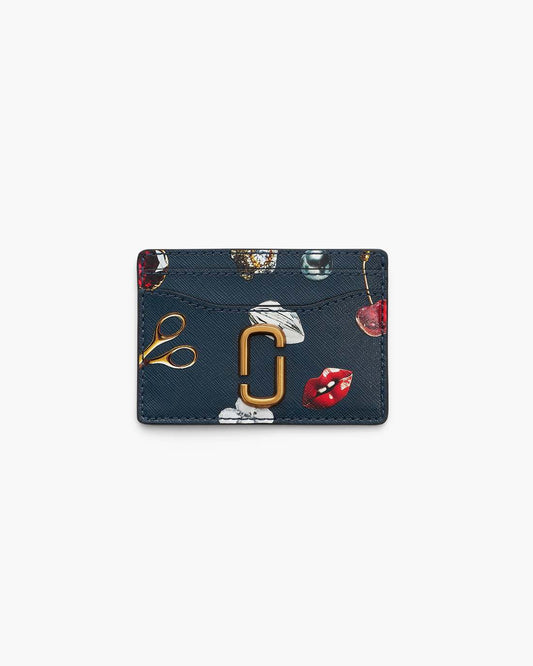 Marc Jacobs The Trinket Utility Snapshot Card Case Navy Multi