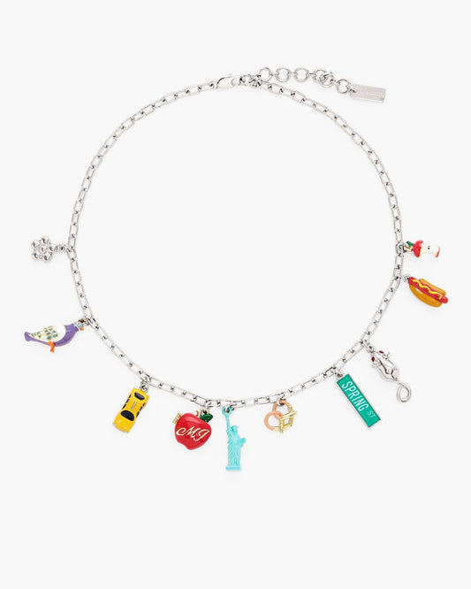 Marc Jacobs The City Charm Necklace New York Silver/Multi