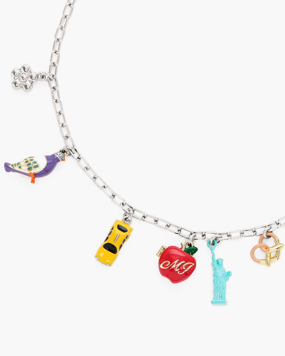 Marc Jacobs The City Charm Necklace New York Silver/Multi