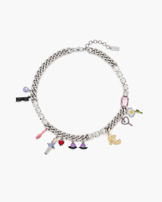 Marc Jacobs The Dollhouse Charm Necklace Silver/Multi