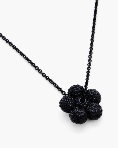Marc Jacobs The Daisy Pave Necklace Black/Black Crystal