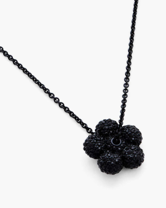 Marc Jacobs The Daisy Pave Necklace Black/Black Crystal