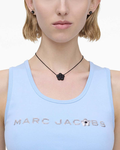Marc Jacobs The Daisy Pave Necklace Black/Black Crystal