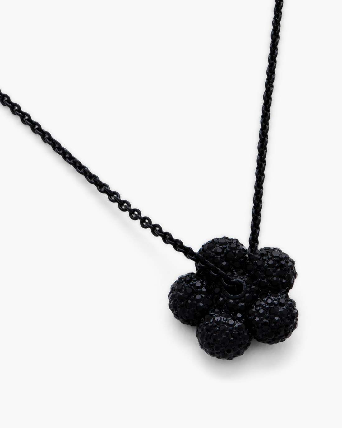 Marc Jacobs The Daisy Pave Necklace Black/Black Crystal