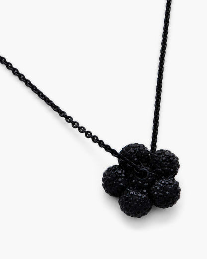 Marc Jacobs The Daisy Pave Necklace Black/Black Crystal