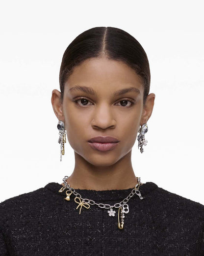 Marc Jacobs The Grunge Glam Charm Necklace Gold/Silver