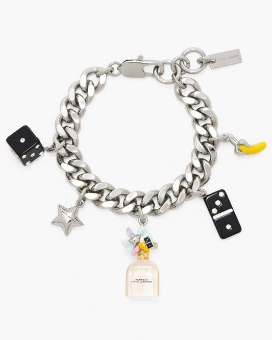 Marc Jacobs Perfect Charm Bracelet Silver/Pink Multi