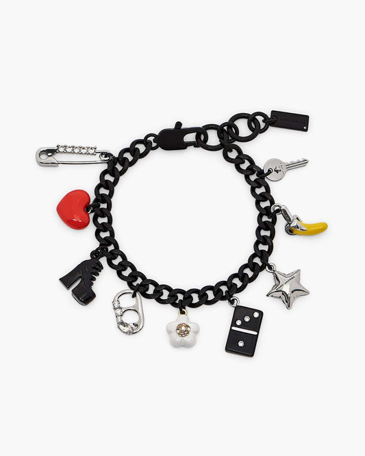 Marc Jacobs The Collector Charm Bracelet Black Multi