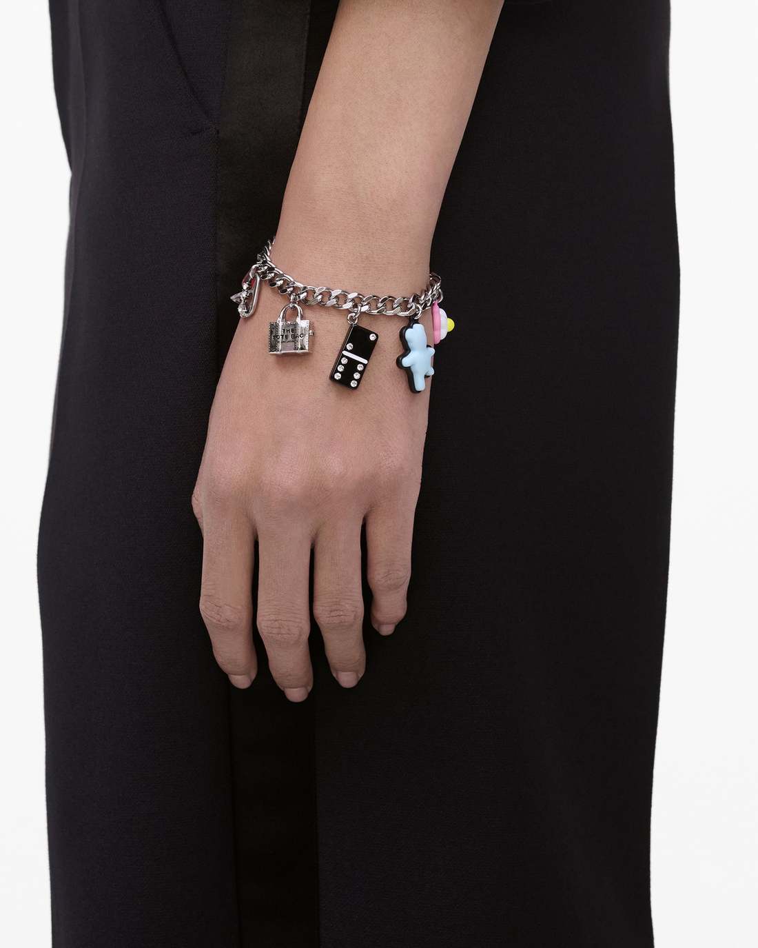Marc Jacobs The Sticker Charm Bracelet Silver Multi