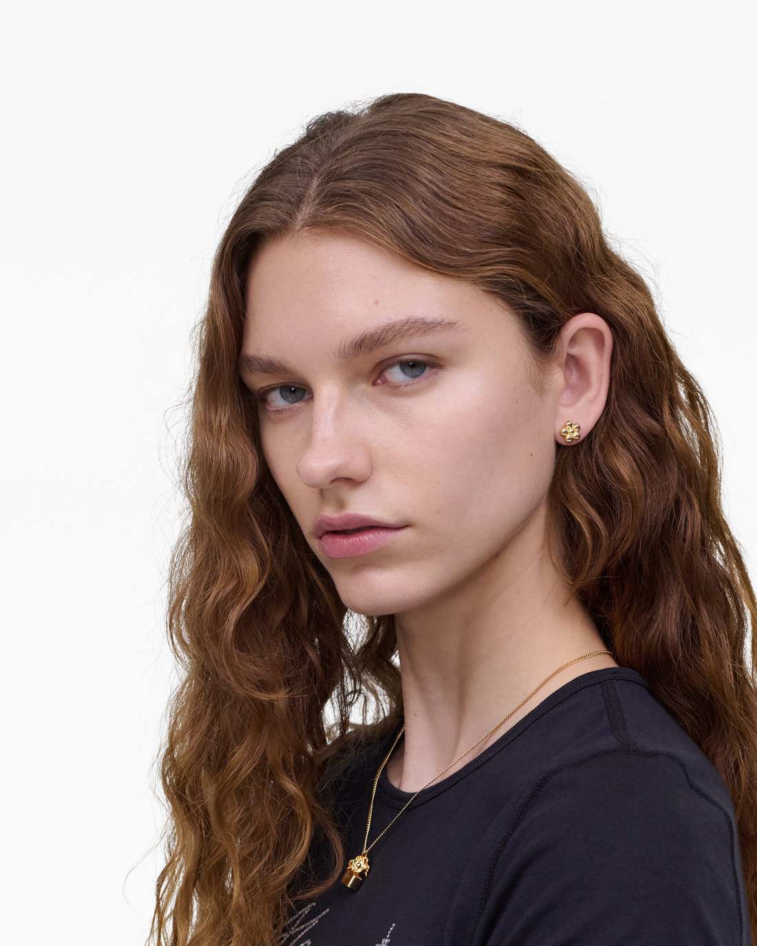 Marc Jacobs Daisy Balloon Stud Earrings Gold