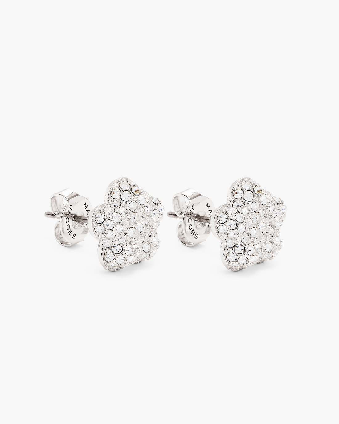 Marc Jacobs The Daisy Pave Stud Earrings Silver/Crystal
