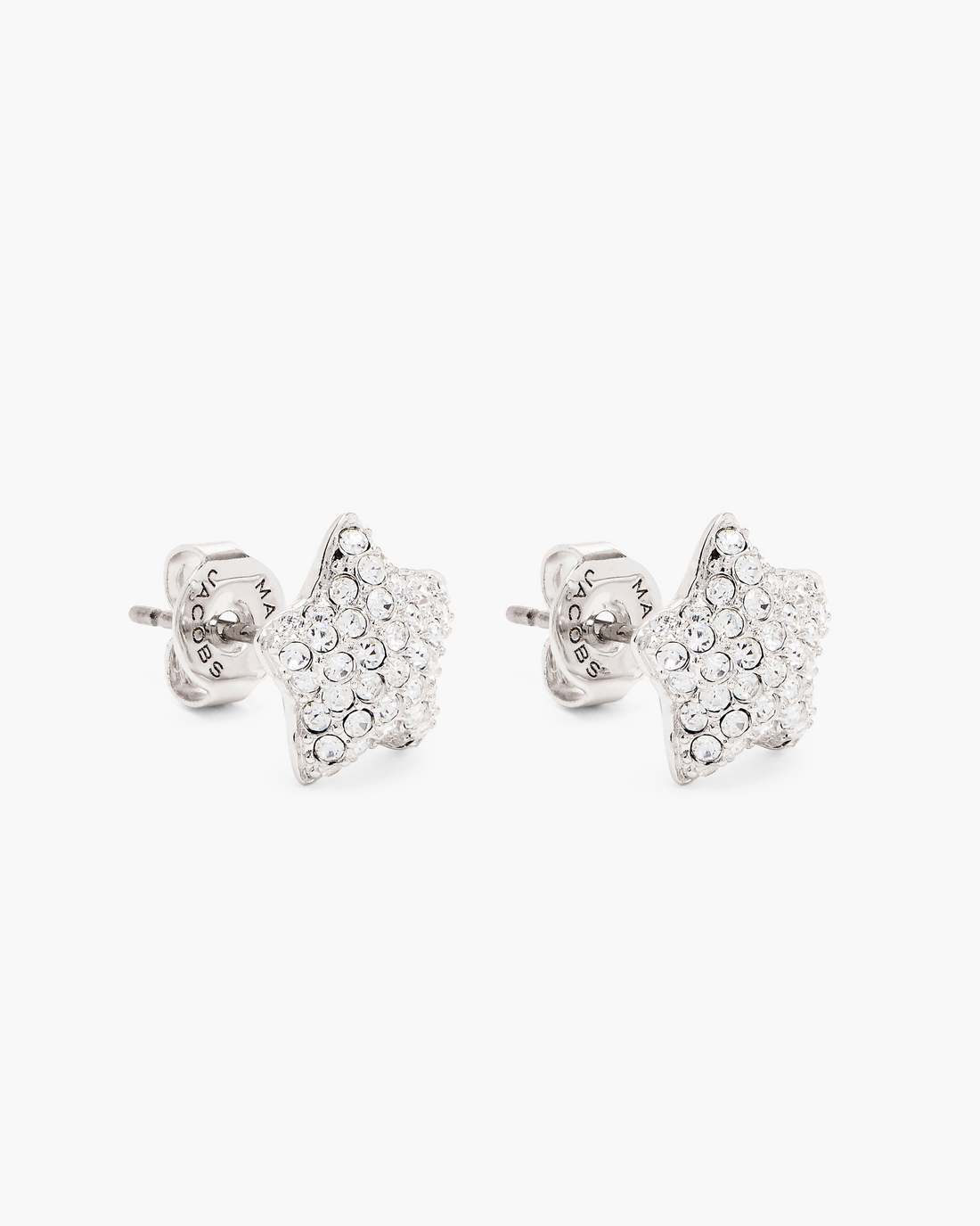 Marc Jacobs The Star Pave Stud Earrings Silver/Crystal