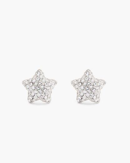Marc Jacobs The Star Pave Stud Earrings Silver/Crystal