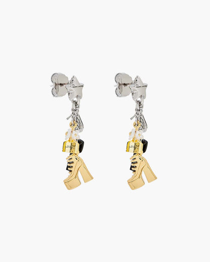 Marc Jacobs The Mini Icon Charm Earrings Gold/Silver