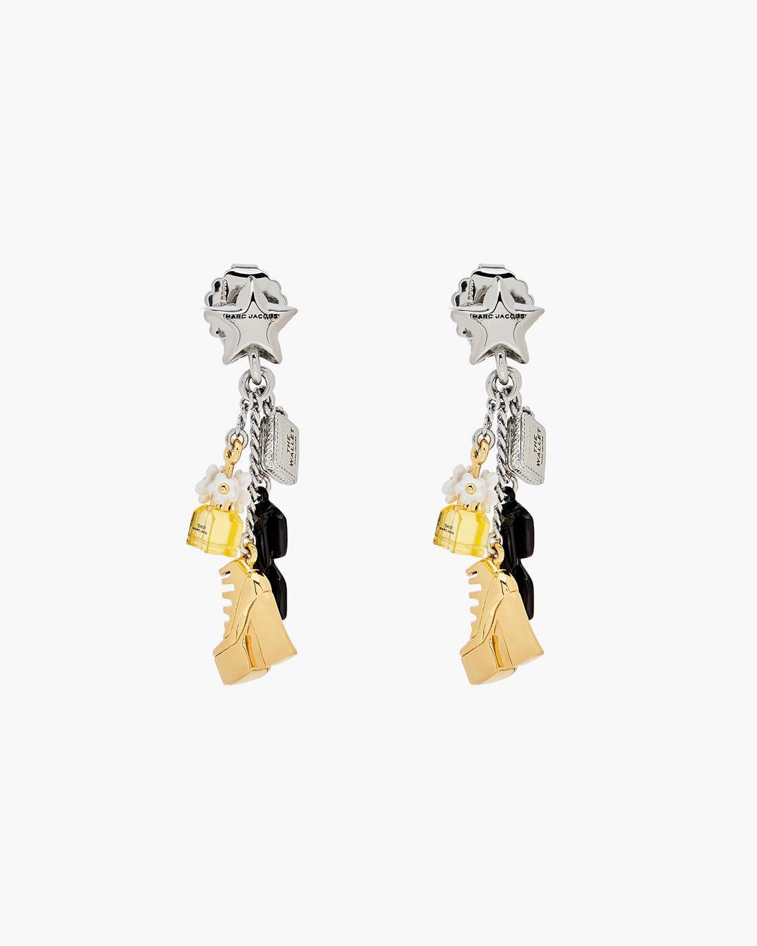 Marc Jacobs The Mini Icon Charm Earrings Gold/Silver