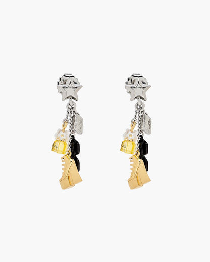Marc Jacobs The Mini Icon Charm Earrings Gold/Silver